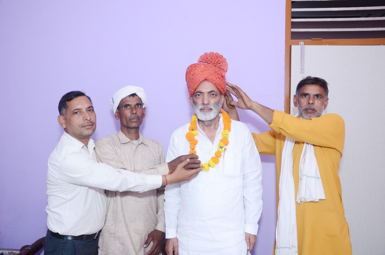 गोहाना अध्यक्ष श्री गुलशन विरमानी का आश्रम नींव स्थापना समारोह में सम्मान